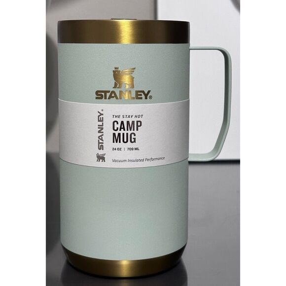 STANLEY STAY HOT CAMP MUG | 24 OZ, GILDED CELADON - Picture 1 of 4